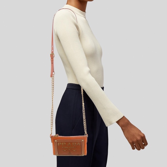 *SOLD* Prada Bandoliera Tessuto Oro Crossbody Bag W/ COA - Picture 17 of 17